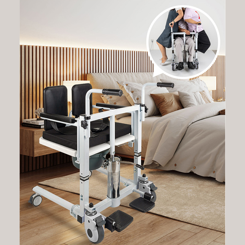 Adjustable Home Swivel Transfer Electric Patient Lift Chair 290lbs Elderly Shower