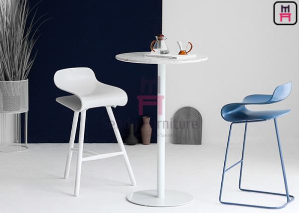 Buy cheap OEM Square Terrazzo Bar Top H105cm Power Coating Metal Sendy Furniture from wholesalers