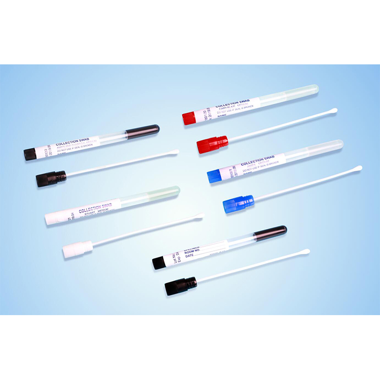 Disposable Snappable Plastic Stick and Viscose Head Transport Medium Swab Cary Blair Transport Swabs
