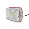 Buy cheap Plastic White Yellow Flash Rectangle Motorcycle LED Spotlight from wholesalers