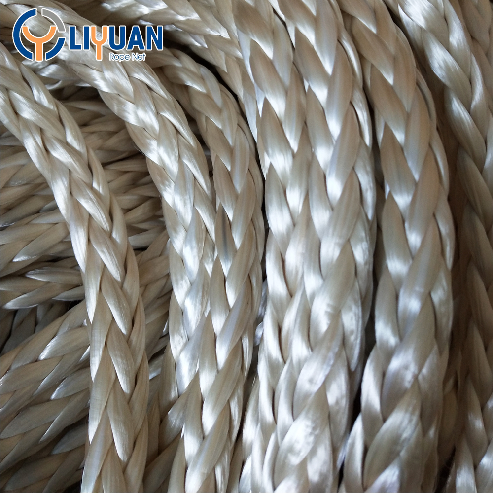 High Strength 40mm 8/12 Strands Soft Braided Polyamide Nylon Rope with ISO Standard