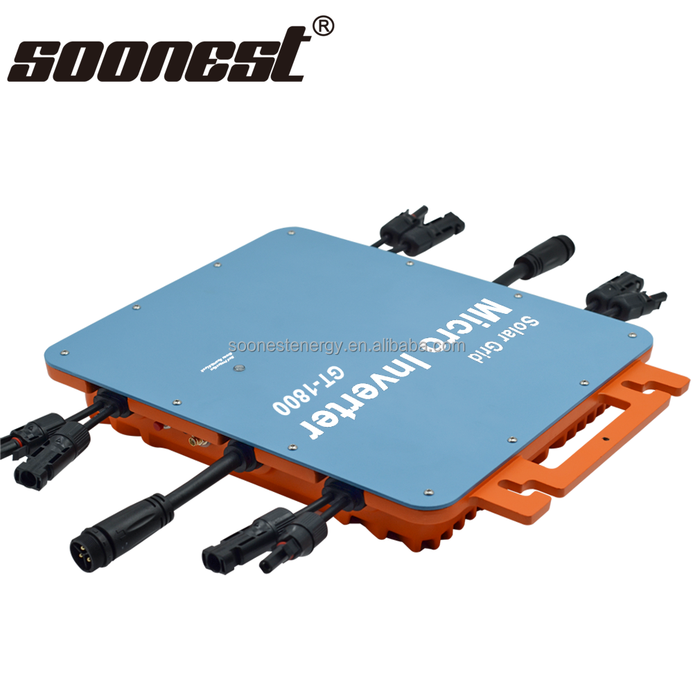 Soonest 2000W 1800W Single Enphase Mppt Solar Hybrid Inverter Grid Tie Solar Micro Inverter Microinverter