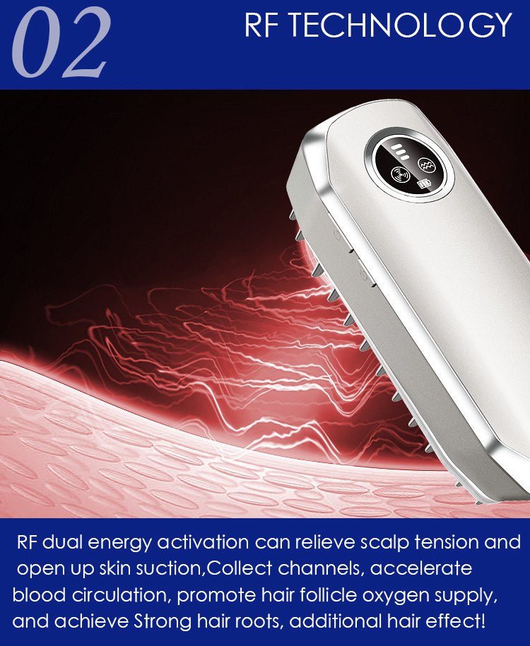 Personal Care Hair Massager Red Light Portable Electric Meridian laser hair growth comb