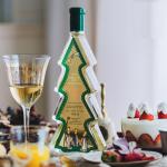 BPA Free Empty Glass Drink Bottles 500ml Christmas Tree Glass Bottle