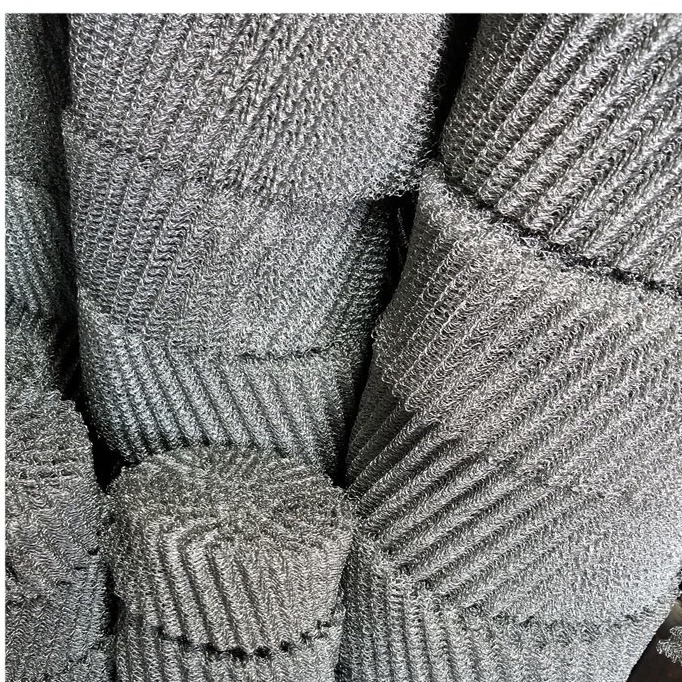 316 Knitted Stainless Steel Wire Mesh 2.5mm Thickness 500mm Width For Filtering