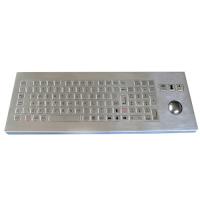 Buy cheap Waterproof Desktop Metal Industrial Keyboard With Trackball 800DPI 101 Keys product