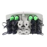 White 16 Ports Fiber Optic Termination Box With Waterproof Adapter