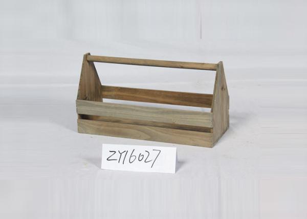Buy cheap Antique Household Food One Piece Wooden Crate Basket from wholesalers