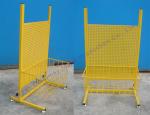 Product Exhibition Stand with Basket Pegboard Metal Display Rack