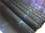 Black Color 0.15mm Tpu Laminated Fabric , Fashion Coat Synthetic Leather Fabric