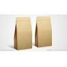 Buy cheap 250g 500g stand up square karft paper packaging bag coffee zipper from wholesalers