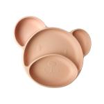 Baby Feeding Bpa Free Silicone Suction Plate Hot Selling Customized Bear Shape