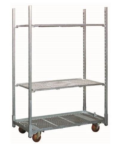 Buy cheap 100kg/Shelf Shopping Powder Coated Danish Flower Trolley from wholesalers