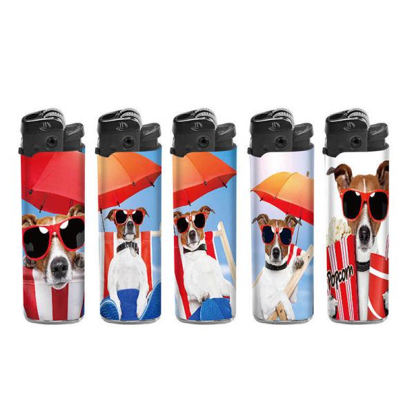 Cool Dog Custom Logo Refillable/Disposable Cigarette Lighter Samples US 0.01