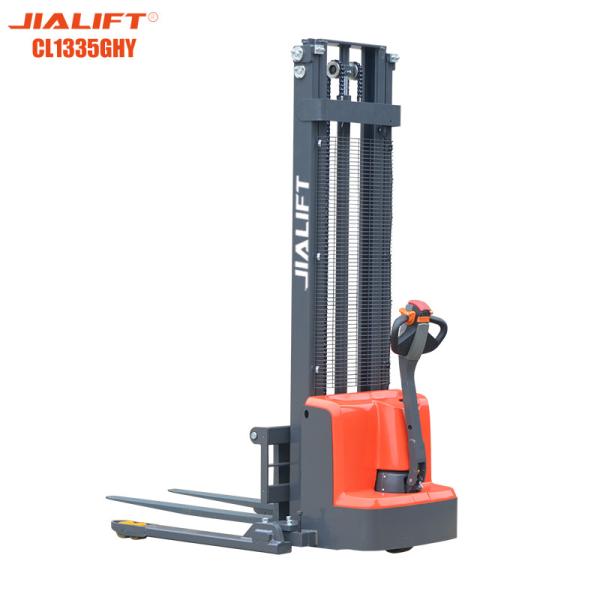 Buy cheap Lifting Height 3500mm Electric Stacker Pedestrian With Straddle Weight 1300kg from wholesalers