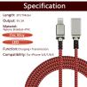Buy cheap Super Long Fast Charging USB Cable For 5S Mobile Phone 2.1A Nylon Braided from wholesalers