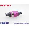 Buy cheap Female OM4 MPO MTP Fiber Optic Adapters With Violet Pink Color Full Flange MPO Adaptor from wholesalers