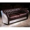 Buy cheap Vintage Leather Loveseat Aviator Sofa Aviation Couch from wholesalers