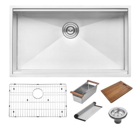 Buy cheap 140mm Opening SUS 304 Undermount 1 Bowl Kitchen Sink from wholesalers