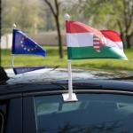 30X45cm Outdoor Country Flags , Polyester Hanging Solid Color Car Flags