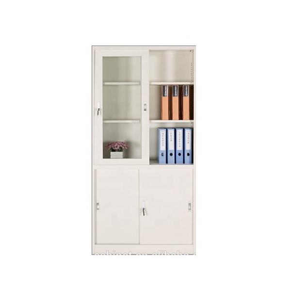 Buy cheap Waterproof Knock Down Sliding Glass Door Metal Display Cabinet from wholesalers