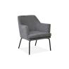 Buy cheap Navy Blue Fabric Furniture Accent Chairs With Black Legs from wholesalers