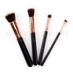 Customized Logo 4 Piece Makeup Brush Set Private Label Face Brush With Beautiful