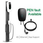 32A 22kw Fast EV Charging Station , Electric Vehicle EV Charger Leakage