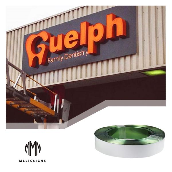 Buy cheap Illuminated 100 Meters Mirror Color Aluminum Trim Cap For Channel Letter from wholesalers