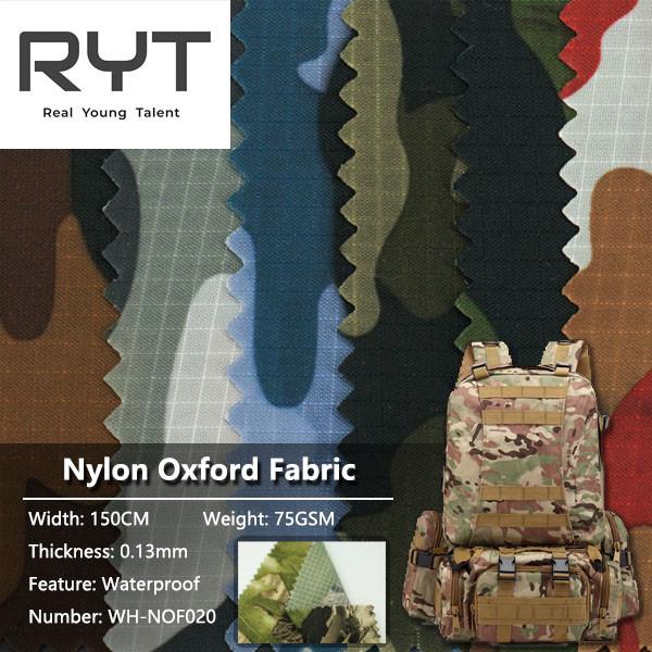 Buy cheap 0.13mm Ripstop PU Camouflage Waterproof Fabric 100% Nylon Durable from wholesalers