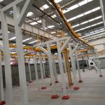 Horizontal Powder Coating Line Natural Gas Heating Powder Painting