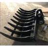 Buy cheap OEM Excavator Rake Attachment For Land Clearing And Collection Demolition Debris from wholesalers