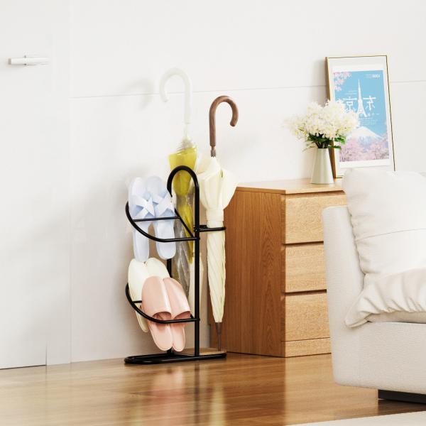 Buy cheap Household Multifunction Porch Holder Standing Type Metal Umbrella Holder Shoe Rack With Umbrella Stand from wholesalers