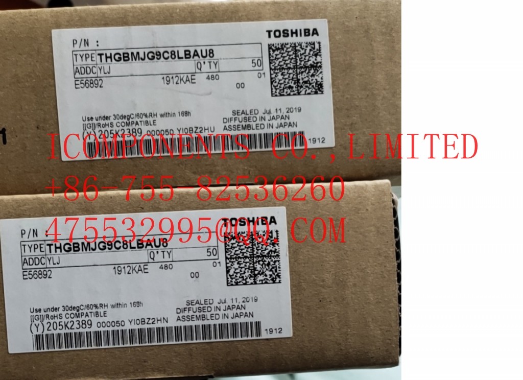 THGAF8G9T43BAIR KIOXIA UFS2.1 NAND Flash Serial 64GB 2.7 to 3.6V 1166MB/s 153-Ball WFBGA (Alt: THGAF8G9T43BAIR)