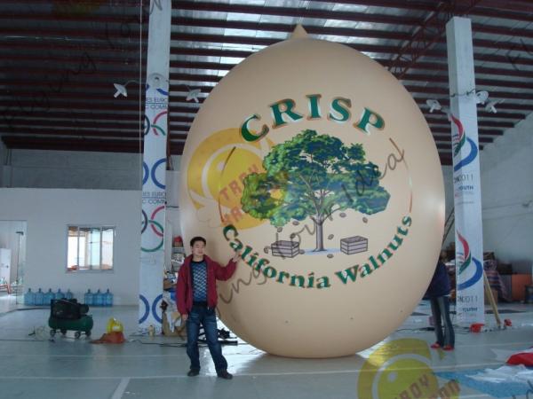 Buy cheap Air Brush UV Printed Wall Nut Fruit Shaped Balloons For Helium / Event Show 5m High from wholesalers