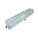 ATEX Full Plastic 2*36 W Double Tubes 220 Vac Lamps Explosion Proof Fluorescent