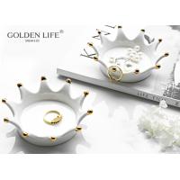 Buy cheap Ceramics Gold Plating Crown Disc Fashion Creative Personality Jewelry Storage product