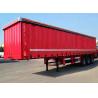 Buy cheap 3 Axles Box Body Curtain Side Van Truck Semi Cargo Trailer from wholesalers