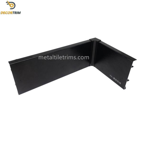 Buy cheap Brush Bright Black Skirting Board Profiles 80mm Aluminum Alloy 6063 Material from wholesalers