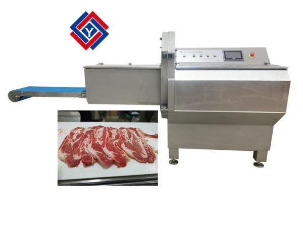 Buy cheap OEM 380V 50HZ 3P 200pcs/min Frozen Bacon Slicer Machine from wholesalers
