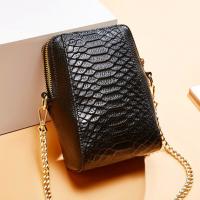 Buy cheap 12cm 18cm PU Phone Bag BSCI Crocodile Embossed Leather product