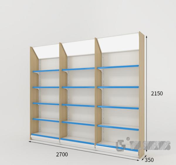 Buy cheap Single Sided Medicine Rack For Pharmacy Cold rolled steel Material Light duty from wholesalers