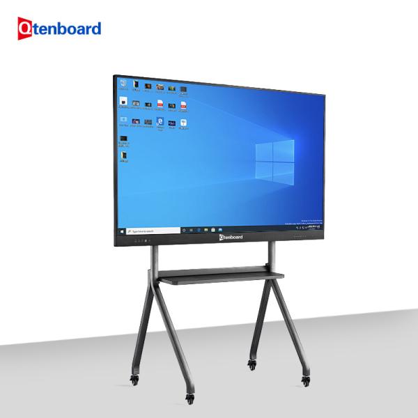 Qtenboard Customizable 55 Inch Smart Board Whiteboard 4K Dual System Pen Finger