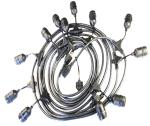 Hot sale black pendant Lamp extension cord 0.5m-10m copper Loft Lights cable