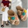 Buy cheap 1D0011 Woman Custom Furry Fluffy Shoes Slipper from wholesalers