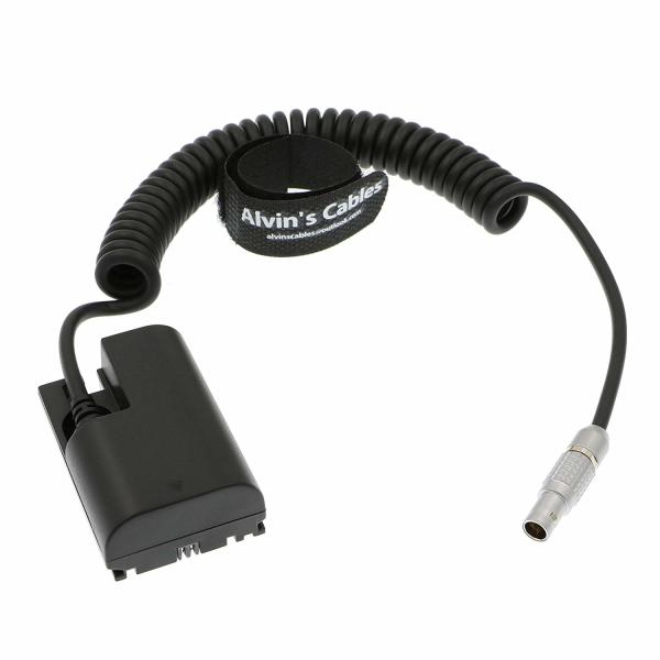 Buy cheap Alvin's Cables LP E6 Dummy Battery to 2 Pin Male Power Coiled Cable for SmallHD Monitor Canon 5D from wholesalers