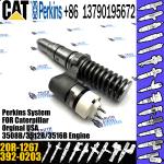 Hot sale fuel common rail injector 392-0203 3920203 20R-1267 for Caterpillar