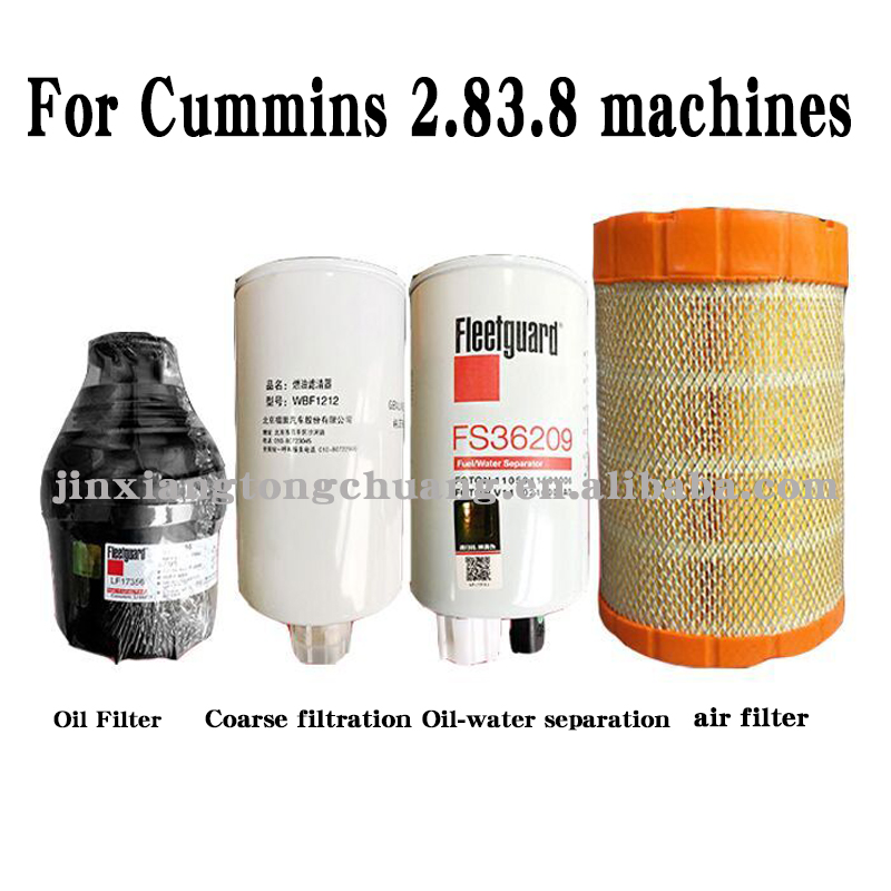 ISF2.8/3.8 Oil Filter Set for Original Foton Aumark Truck Parts in 1998-2001 Year