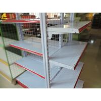 Buy cheap Red Color Classical Wire Gondola Shelving 4 Layer Combination Cold Rolled Steel product