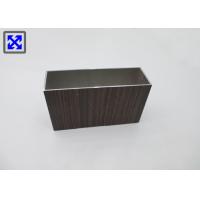 Buy cheap Recyclable Aluminium Tube Profiles , Anodized Aluminum Tubing Walnut Wood Grain product